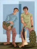 Clóvis Graciano, Sem Título, 1974, óleo sobre tela