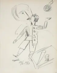 Lasar Segall, Sem Título, 1921, grafite sobre papel