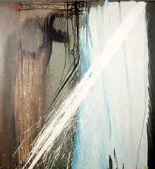 Antonio Maro, Abstrato, 1987, técnica mista sobre tela
