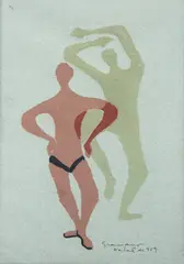 Clóvis Graciano, Sem Título, 1972, grafite sobre papel