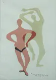 Clóvis Graciano, Sem Título, 1972, grafite sobre papel