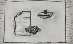 Eleonore Koch, Sem Título, 1998, carvão sobre papel
