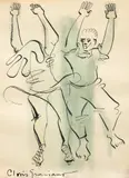 Clóvis Graciano, Sem Título, guache sobre papel