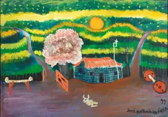 Sem Título by José Antônio da Silva, 1977, óleo sobre tela, offered Dec 2024