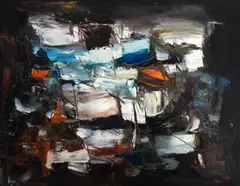 Wega Nery, Entardecer No Lago, 1966, óleo sobre tela