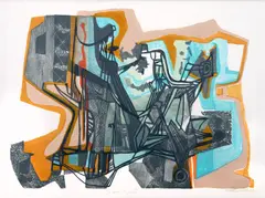 Roberto Burle Marx, A Boca Do Mato, 1993, litogravura