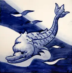 Boto by Paulo Rossi Osir, 1946, pintura em baixo esmalte sobre azulejo, offered Nov 2024
