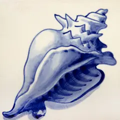 Concha by Paulo Rossi Osir, 1946, pintura em baixo esmalte sobre azulejo, offered Nov 2024