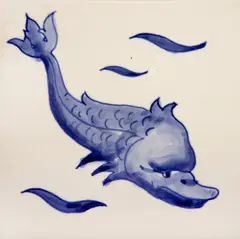 Boto by Paulo Rossi Osir, 1946, pintura em baixo esmalte sobre azulejo, offered Nov 2024