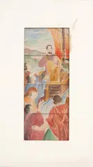 Cena Bíblica by Antonio Gomide, aquarela e nanquim sobre papel, offered Nov 2024
