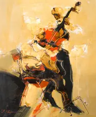 Duo by Gustavo Ortiz, 1982, óleo sobre tela, offered Nov 2024