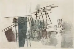Fayga Ostrower, Sem Título, 1958, litogravura sobre papel