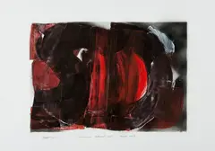 Composiçãoi Informal Nº 64 by Cleoo, 1985, técnica mista sobre papel, offered Nov 2024
