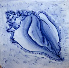 Concha by Paulo Rossi Osir, 1946, pintura em baixo esmalte sobre azulejo, offered Nov 2024