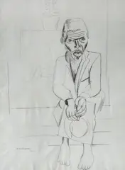 Figura by Lasar Segall, 1926, nanquim sobre cartão, offered Nov 2024