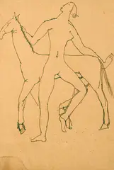 Figura Feminina com Cavalo by Victor Brecheret, nanquim sobre papel, offered Nov 2024