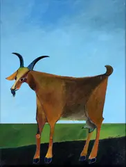 A Cabra by Aldemir Martins, 1972, acrílica sobre tela, offered Nov 2024