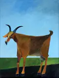 Aldemir Martins, A Cabra, 1972, acrílica sobre tela