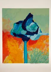 Flor by Aldemir Martins, 1995, serigrafia, offered Nov 2024