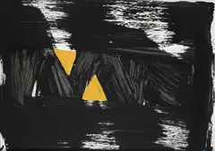 Abstração by Amílcar de Castro, 1988, óleo e acrilica sobre eucatex, offered Nov 2024