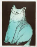 Aldemir Martins, Gato, 1981, serigrafia