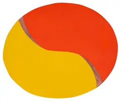 Nº 8 Amarelo, Laranja, Areia by Hércules Barsotti, 1999, acrílica com areia sobre tela, offered Nov 2024