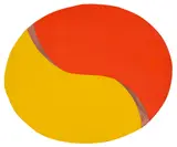Hércules Barsotti, Nº 8 Amarelo, Laranja, Areia, 1999, acrílica com areia sobre tela