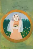 Elza O. S., Sem Título, óleo sobre eucatex