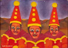 Os Batutas by Gerson de Souza, 1982, óleo sobre tela, offered Nov 2024