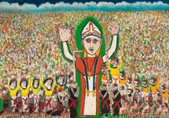 S. Santidade Abençoando o Brasil by José Antônio da Silva, 1980, óleo sobre tela, offered Nov 2024