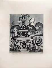 Tarsila do Amaral, Carnaval Em Madureira, 1970, água-forte e água-tinta sobre papel
