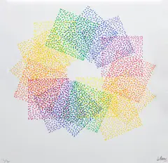 Composição by Julio Le Parc, 2018, litogravura, offered Oct 2024