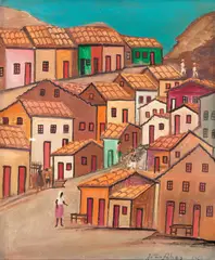 Casario by João Alves, 1964, óleo sobre tela, offered Oct 2024