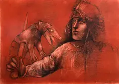 Marcelo Grassmann, Sem Título, 1994, técnica mista sobre papel