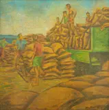 Claudio Tozzi, Boia Fria, 1981, acrílica sobre tela colada em madeira