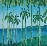 Claudio Tozzi, Paisagem, acrílica sobre tela colada em madeira