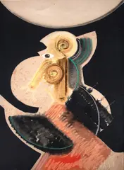 Sem Título by Miguel dos Santos, 1985, técnica mista sobre cartão, offered Oct 2024