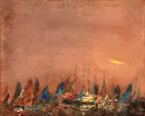 Jenner Augusto, Procissão dos Navegantes, 1966, óleo sobre tela