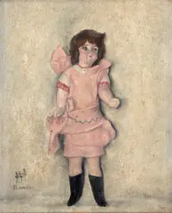 A Boneca by Toshio Bando, óleo sobre tela, offered Oct 2024