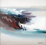 Lembranças Esparssas by Tikashi Fukushima, 1985, óleo sobre tela, offered Oct 2024