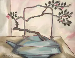 Sem Título by Chen Kong Fang, 1989, óleo sobre tela, offered Oct 2024