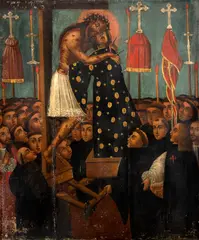 O Milagre De Córdoba by Escola Cusquenha, óleo sobre tela, offered Oct 2024