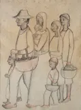Sem Título by Fulvio Pennacchi, 1982, grafite e lápis de cor sobre papel, offered Oct 2024