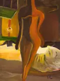Celso Tadeu, Silhueta, 2014, óleo sobre tela