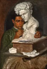 Orlando Teruz, Autoretrato, 1923, óleo sobre tela