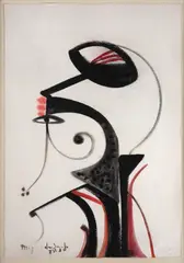 Sem Título by Miguel dos Santos, 1980, técnica mista sobre papel, offered Oct 2024