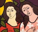 Januário, Figuras, 1986, acrílica sobre tela