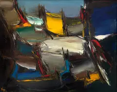 Wega Nery, L‘aube de La Vi, 1968, óleo sobre tela