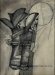 Sem Título by Aldemir Martins, 1965, nanquim sobre papel, offered Oct 2024