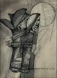 Sem Título by Aldemir Martins, 1965, nanquim sobre papel, offered Oct 2024